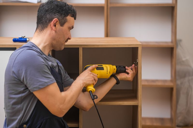 Built In Bookcase Installation in Raleigh, NC